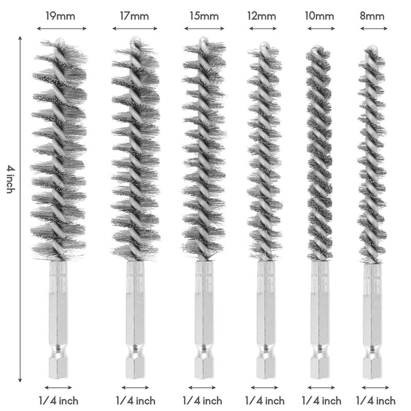 18 Pcs Wire Brushes For Drill,Stainless Steel Small Wire Brush In Different Sizes,For Cleaning,Cleaning Wire Brush Set-B61B