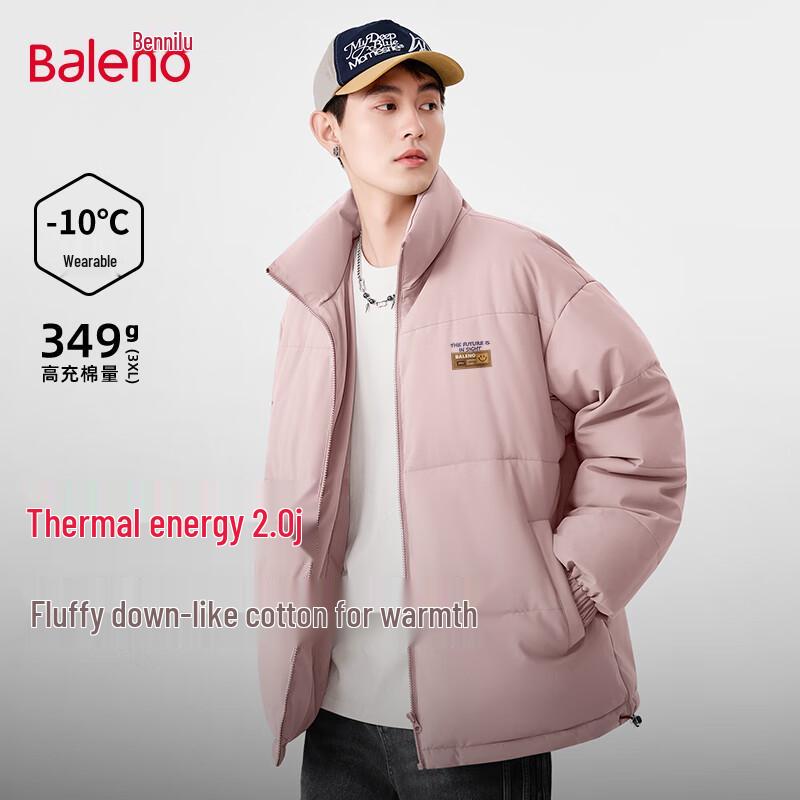 

Baleno Men s Winter Stand Collar Fleece Lined Puffer Jacket XL