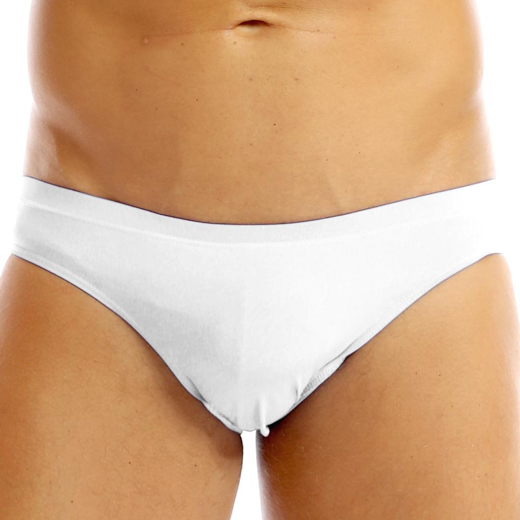 Men Breathable Ice Silk Triangle Bikinis Briefs Underwear