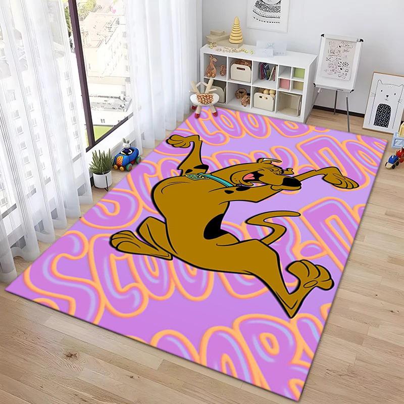 Halloween cartoon comedy adventure movie Scooby-Doo carpet is suitable for living room and bedroom doormats office balcony decorative carpet V14