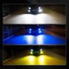 FUTWOD Fog Lamp, LED, H8, H11, H16, Yellow, Blue, White, 3 Color Switching, Yellow,