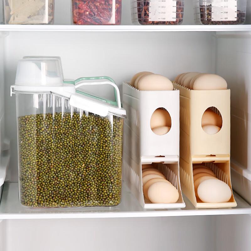 Slide-Out 3-Tier Refrigerator Egg Dispenser