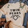 Twin Peaks T Shirt Women Manga Harajuku Japanese T Shirt Female Y2k Manga Clothing Casual Short Sleeve Tshirt