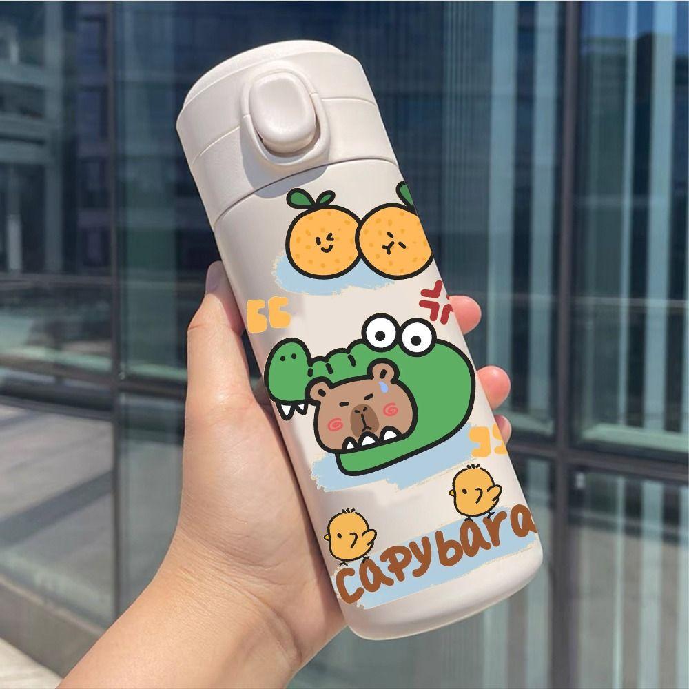Stainless Steel Students Thermal Cup 420ML Travel Insulated Bottles  Outdoor