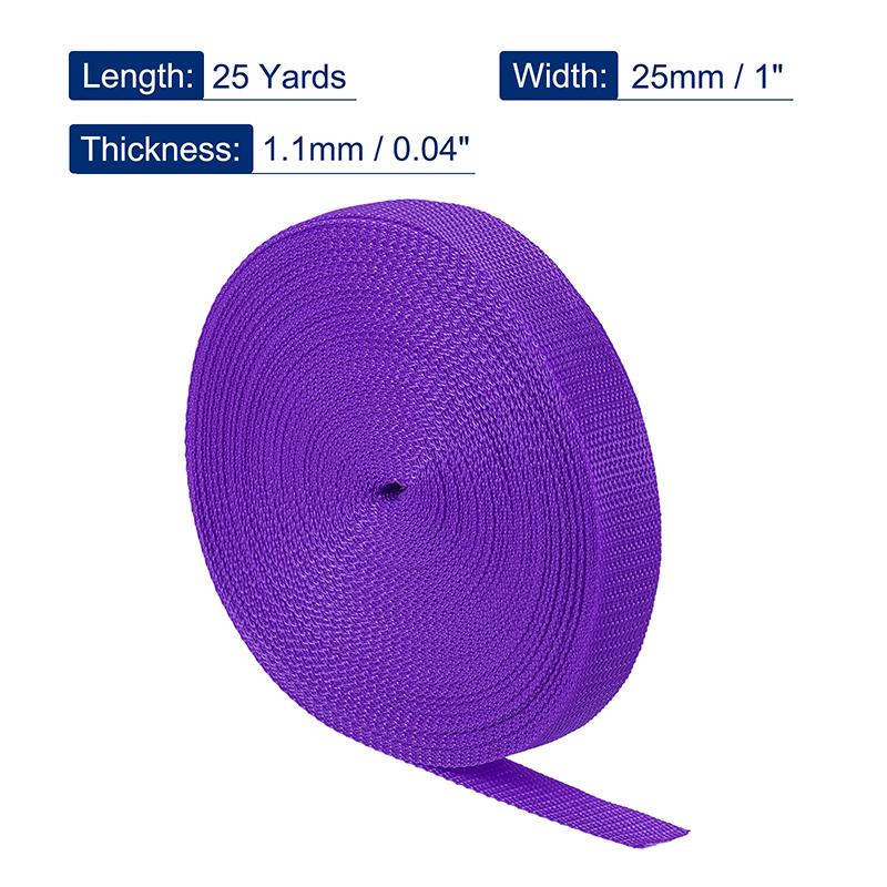 25Yards 25mm Polypropylene Webbing Strap Belt Tape Heavyweight Strapping Band for Outdoor Camping Sewing Accessories Luggage