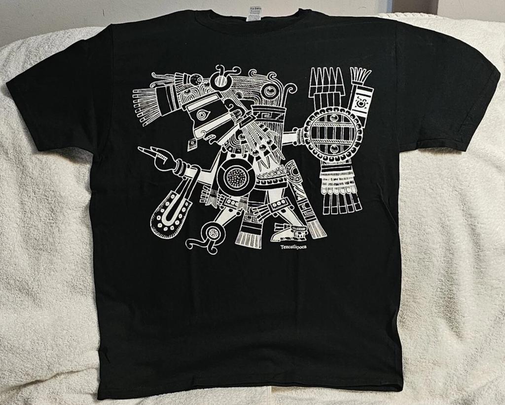AZTEC GOD OF NIGHT AND SORCERY TEZCATLIPOCA MAYA DEITY MEXICO T-shirt