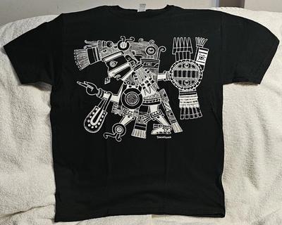 DIO AZTECO DELLA NOTTE E DELLA STREGONERIA TEZCATLIPOCA DIVINITÀ MAYA MESSICO T-shirt Top Magliette Unisex
