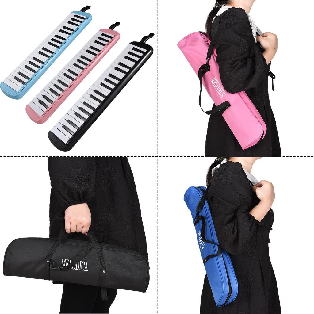 COMETX Melodica 37-Key Instrument with Melody and Air Piano Keyboard 2 Soft Blow Pipes 2 Mouthpieces Carrying Bag Beginner and Adult Gift Set
