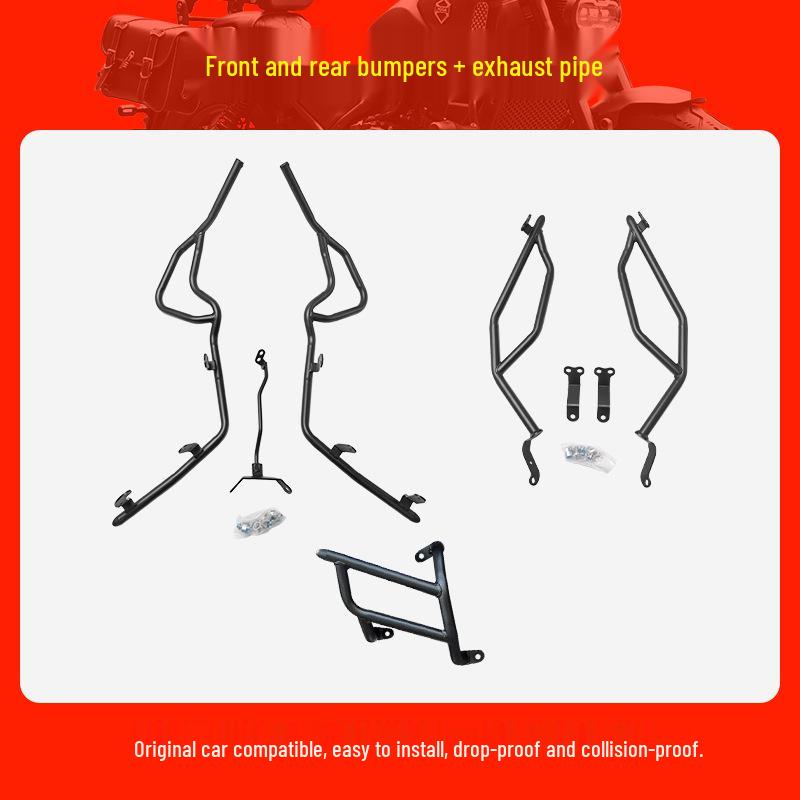 Kymco Dink G150 Scooter Bumper Crash Bar: Full Front & Rear Protection for 26 Models