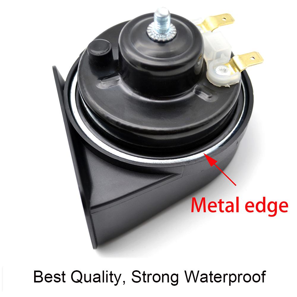 2 Stück/Set Schneckenhupen 12V 125dB Laute Autohupen 410/510Hz Hohe/Tiefe Tonhöhe Auto-Hupe Wasserdichte Hupe für Kia Rio UB YB 2011-2020