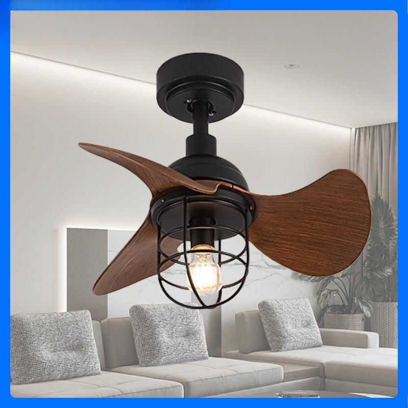 22 Inchs E27 Bulb Electric Fan Lamp Household Old School Ceiling Fan Light Bedroom Small Ceiling Fan