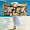 Personalized customized proof beach towel with The Loud House pattern - soft, absorbent,quick-drying,perfect swimming,camping&bathing