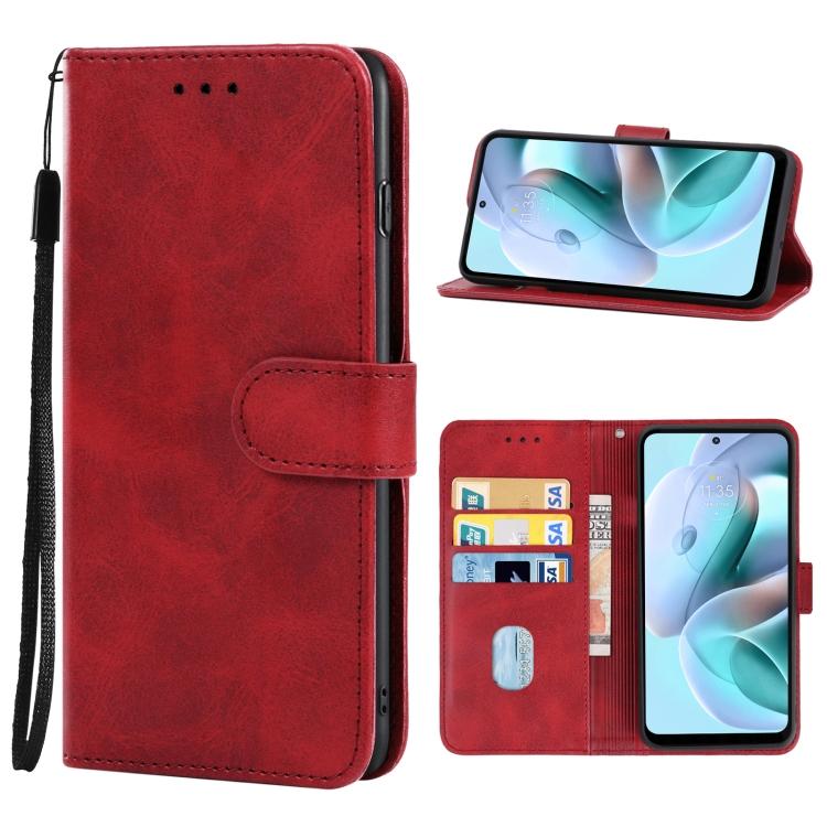 

For Motorola Moto G41 Leather Phone Case красный