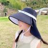 Children's Hat Big Eaves Breathable Sunscreen Hat Boys and Girls Outdoor UV Protection Sun Hat Shawl Neck Bucket Hat