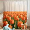 Vibrant Sunflower Field Waterproof Shower Curtain for Bright Bathroom Decor