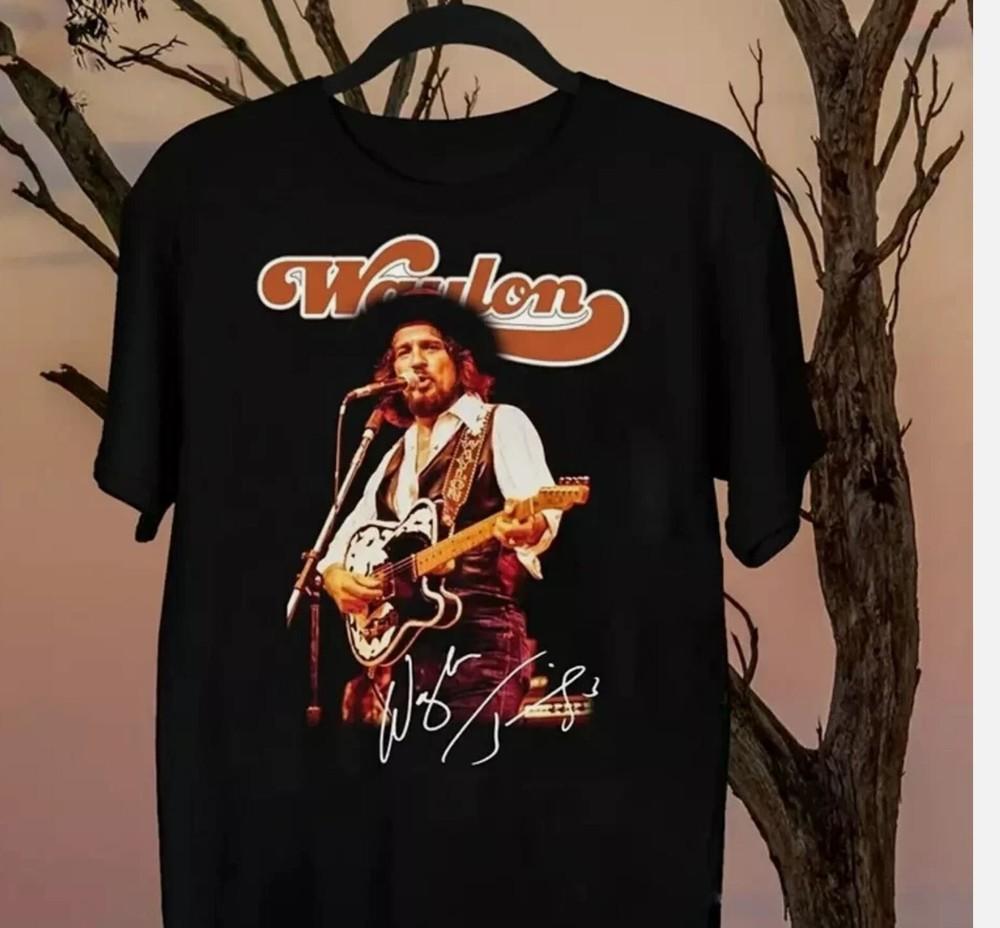 Waylon Jennings Live Collection Футболка унисекс для певца, все размеры XXXL