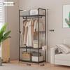 Multifunctional Movable Metal Coat Rack