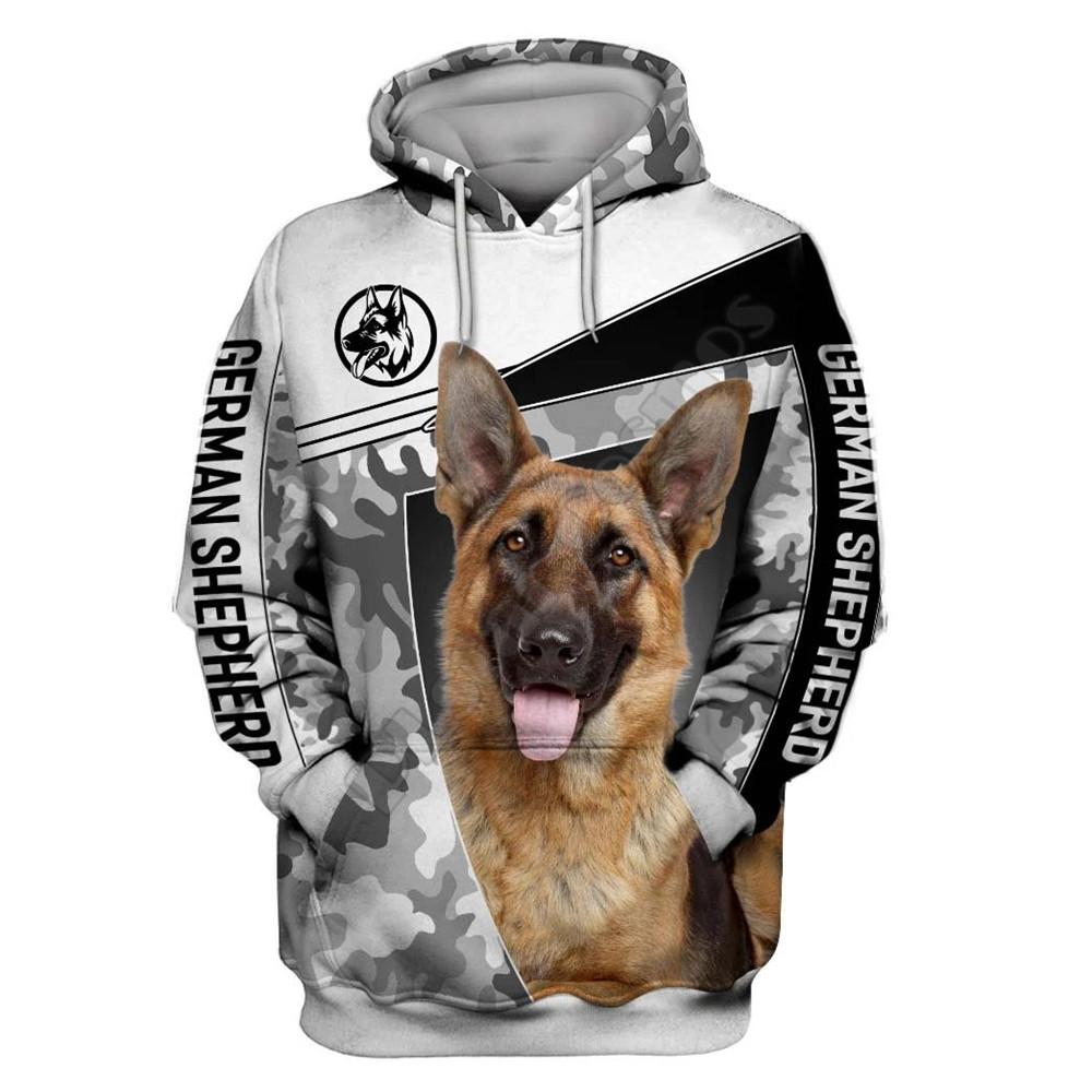 

Любовь Собака Немецкая Овчарка 3D Толстовки Пуловеры Уличный Спортивный Костюм 01 3XL