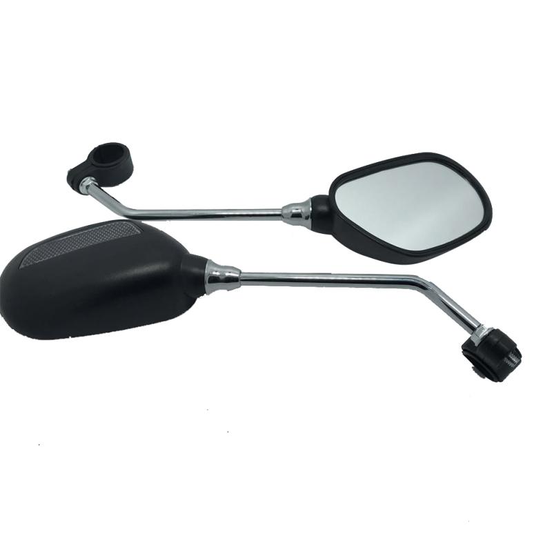 1 Pair Bicycle Rearview Mirror Degree Adjustable Riding Convex Reflective Safety Glass Rear View