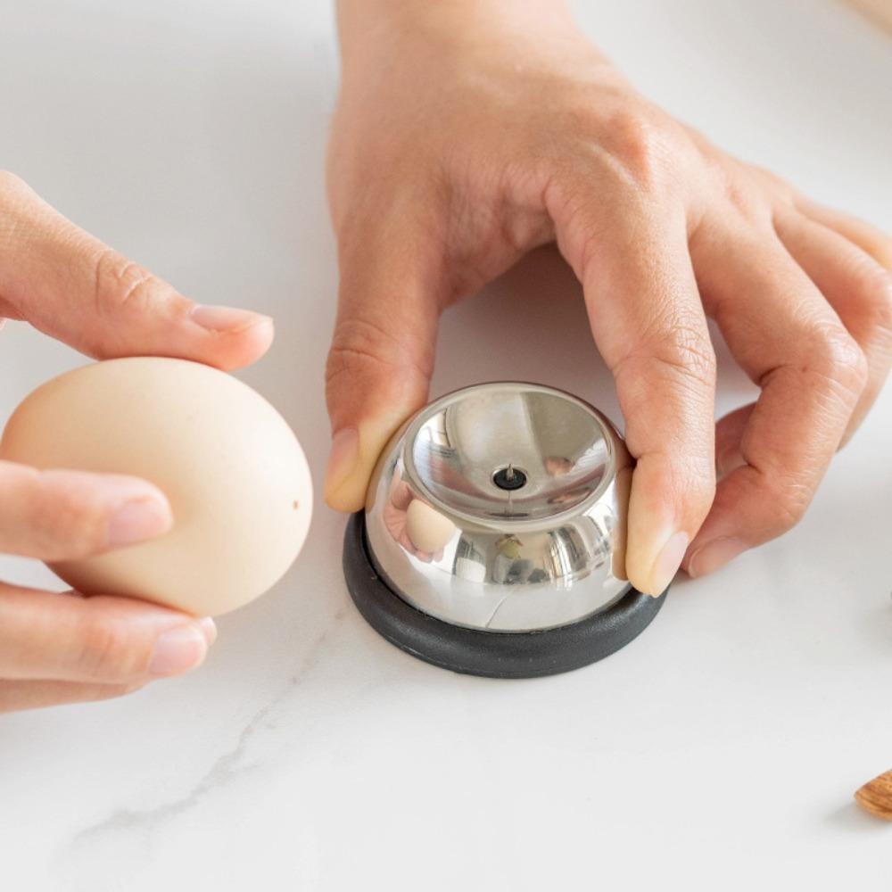 3pcs Spring Design Egg Hole Puncher Stainless Steel Rebound Needle Egg Perforator  Hotel