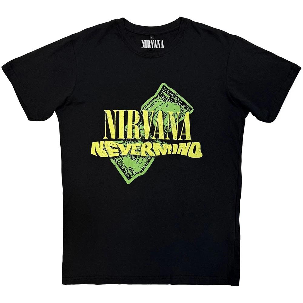 

Nirvana Nevermind Долларовый Премиум Хлопковая Футболка с Карбоновым Покрытием Мужская Женская Футболки Топ L