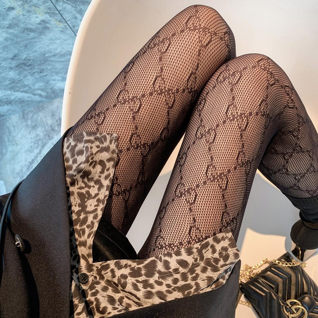 Spring and Summer Niche Thin Lolita Lace Blooming Flower Pantyhose Sweet Cool Babes Mesh Socks