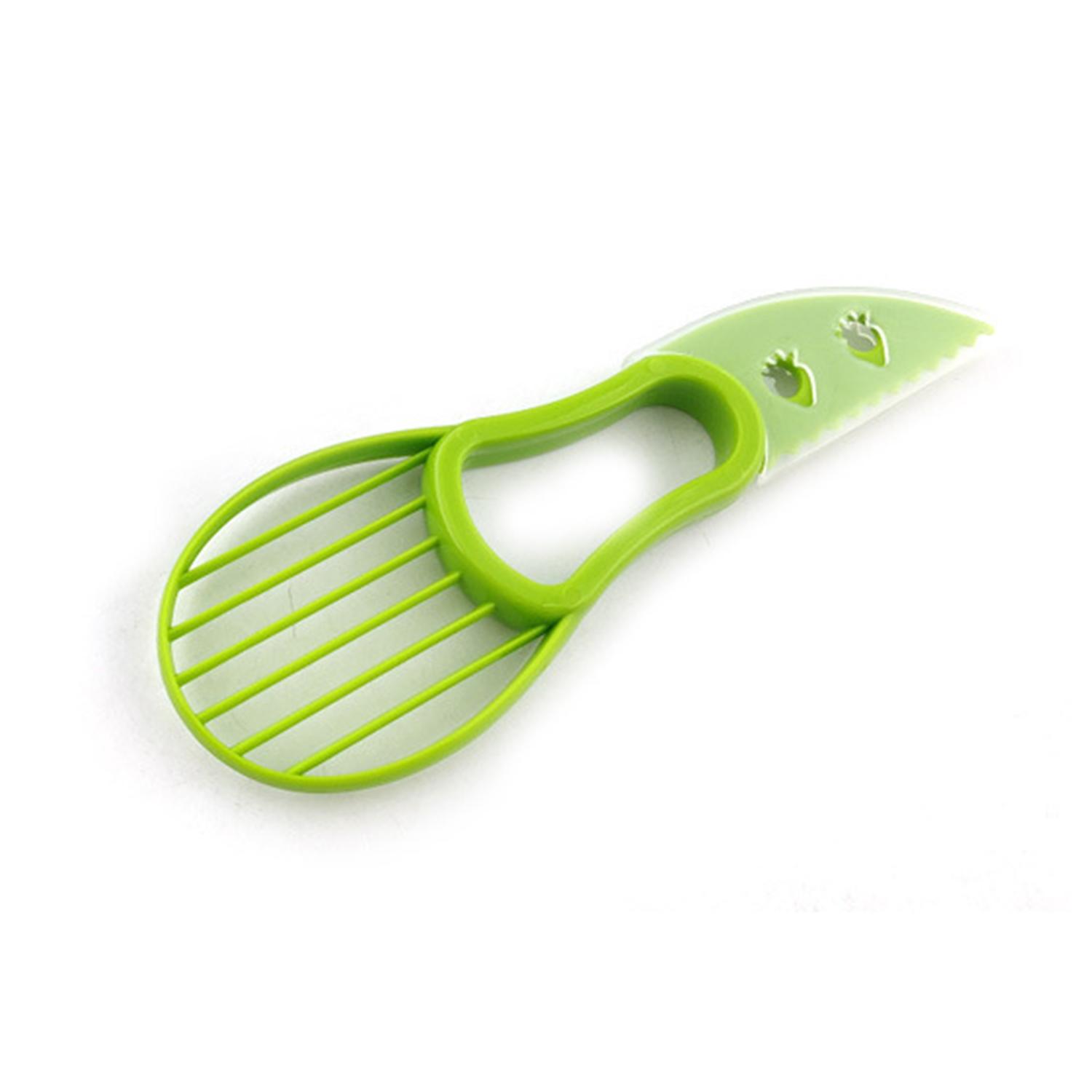 Avocado Slicer Kiwi Dragon Fruit Pitaya Peeler Plastic Cutting Knife Butter Fruit Pulp Slicer Avocado Corer Kitchen Gadget