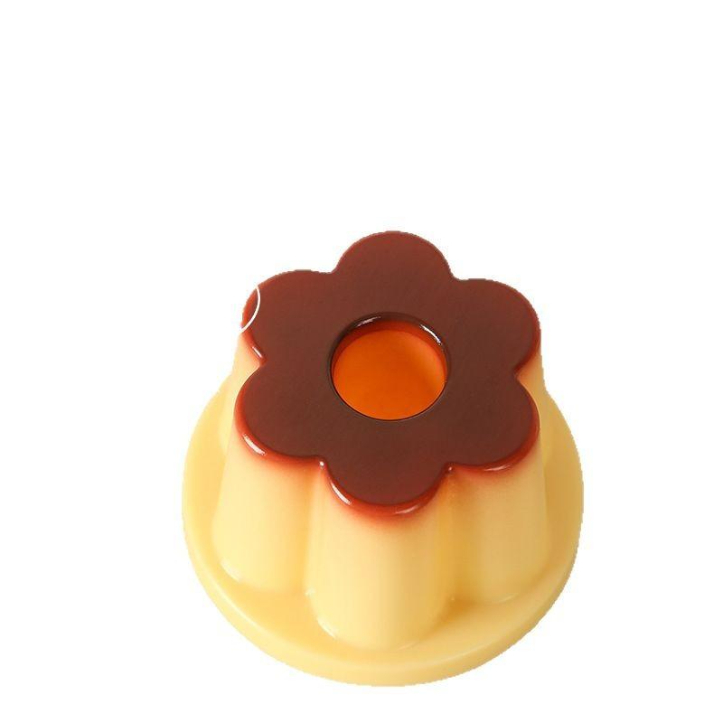 Kreativer Pudding Stifthalter Niedliche Geleeform Schreibtisch Organizer für Make-up Pinsel Büro Student Geschenk Gelb Tragbares Design