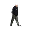 Vans Logo Print Solid Color Drawstring Hoodie Unisex Hoodies Black VN00090UBLK