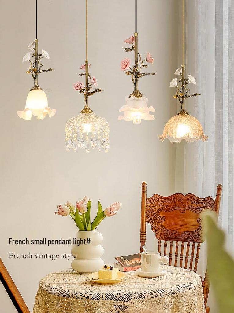 American Minimalist Copper Pendant Lamp for Modern Bedside Use