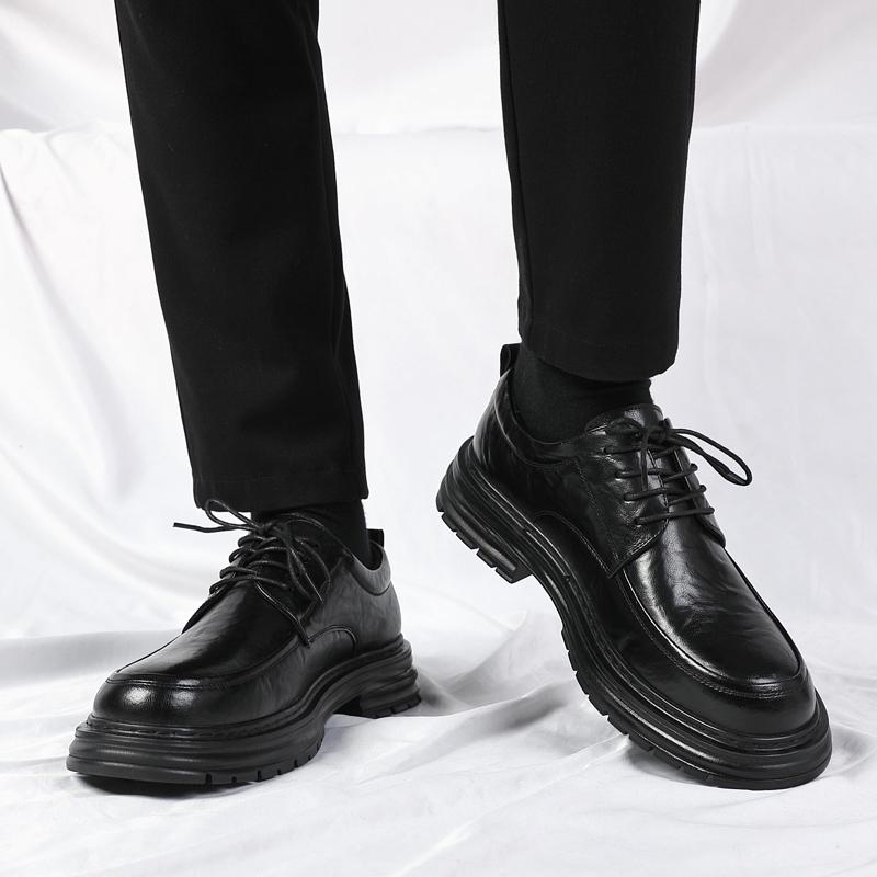 Herrskor för alla säsonger Läder Mode Bekväma att bära för dagligt bruk Hållbart material med god kvalitet