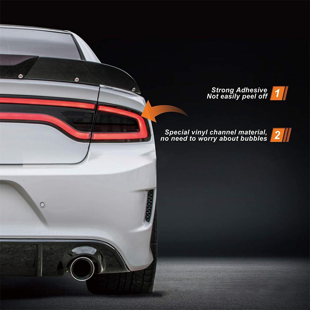 Smoked Tail Light Overlays for Dodge Charger (2015+)