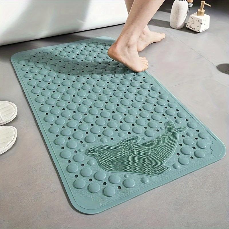 1 Stück rutschfeste Badezimmermatte mit Delfinmuster, rutschfeste Badezimmermatten mit Saugnäpfen, wasserdichte und sturzsichere Matte für Duschräume