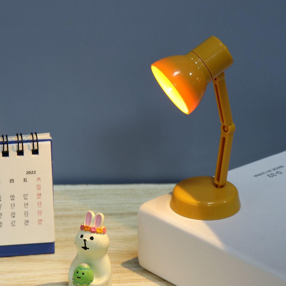LED Lamp Warm Lighting Doll Accessories Dollhouse Table Light Toy Furniture Mini Reading Lighting
