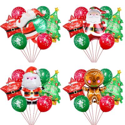 Christmas Aluminum Film Balloon Combination Set Santa Claus Party Event Beautifully Decorated Balloon Package