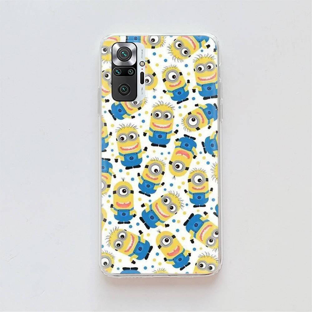 Transparent Case for Samsung A04 A14 A23 A34 A54 M23 M33 M52 M53 Realme Narzo 50 50I 50a Prime C35 C55 C30S 10 9 Pro M-78 Cute Minions