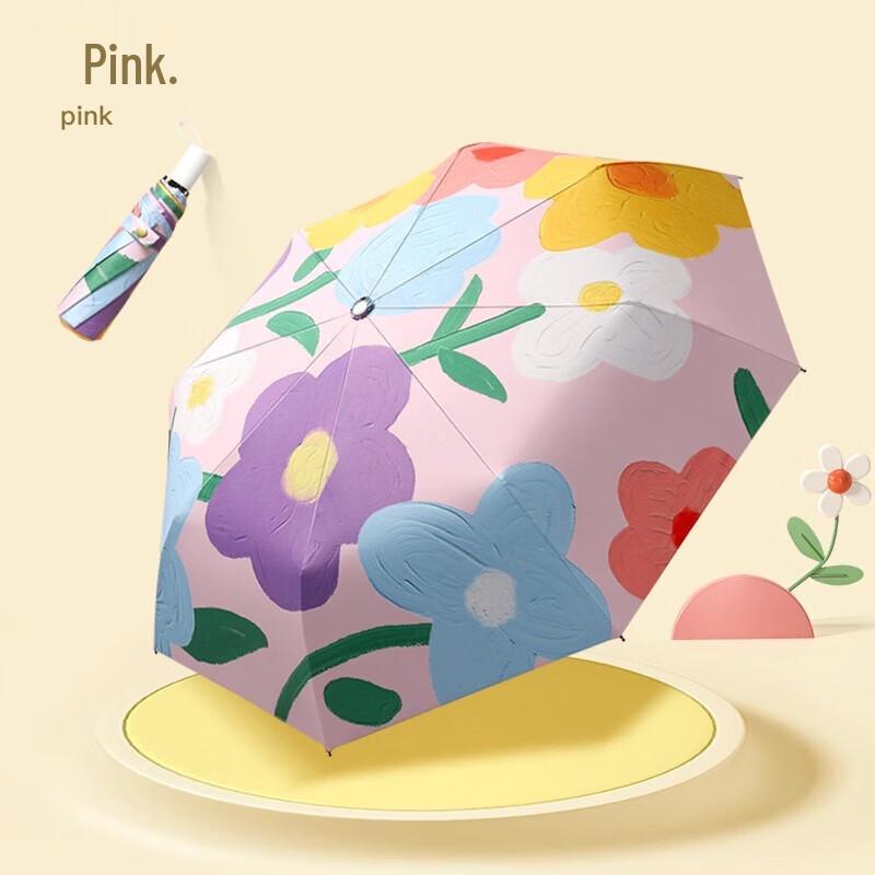 MAYDU Faltbarer UV-Schutz Sonnenschirm/Regenschirm