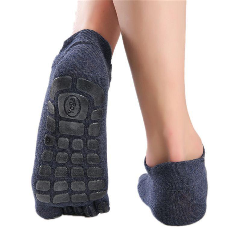 New Men Winter Five Fingers Socks Warm Non Slip Grip Fitness Toe Socks Low Calf Slipper Male Floor Socks Men's Socks With Toes