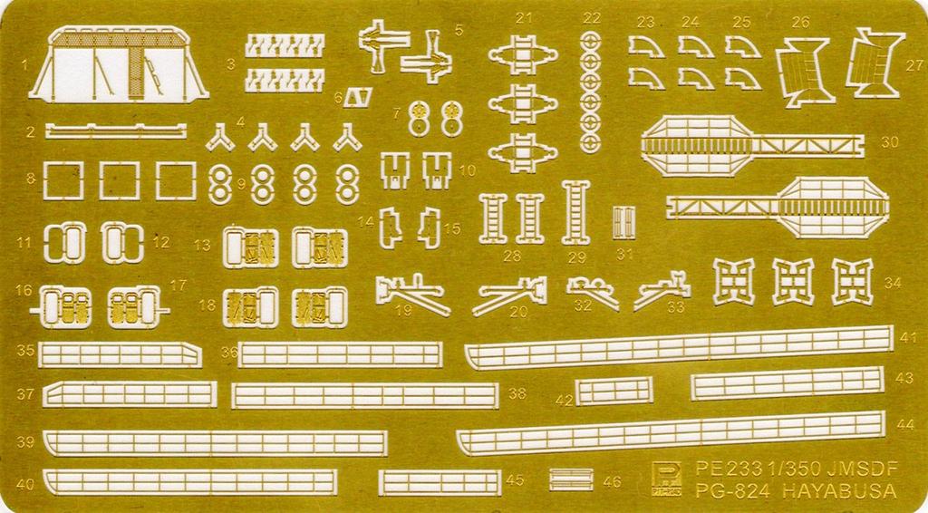 Pit Road 1/350 JMSDF Missile Boat PG-824 Hayabusa with Etched Parts