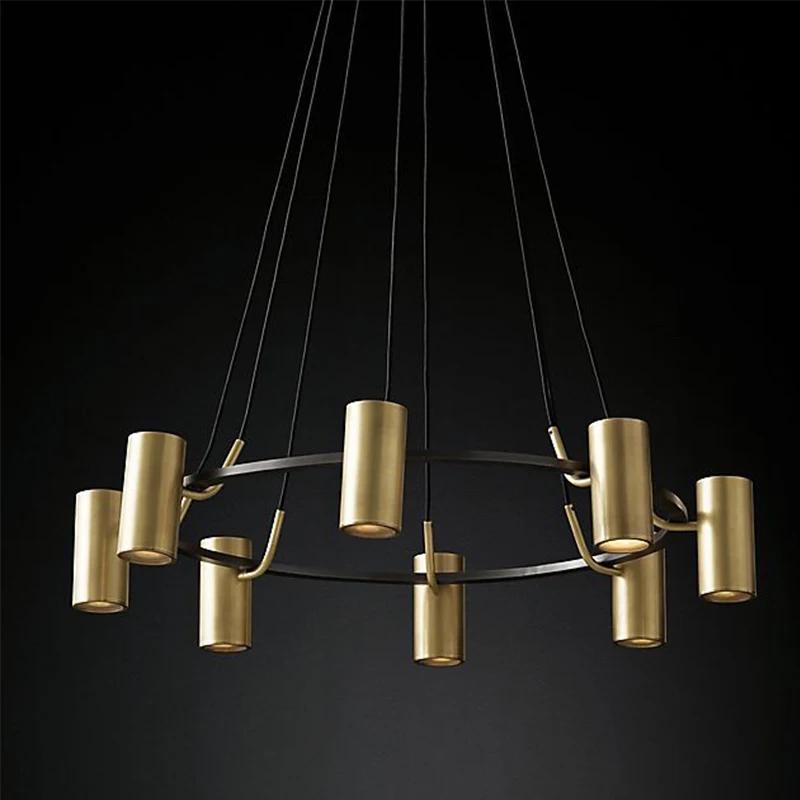 Retro Loft Iron Chandelier Lighting Modern Spot Chandelier For Living Bedroom Room Vintage Home Decor Light Fixture