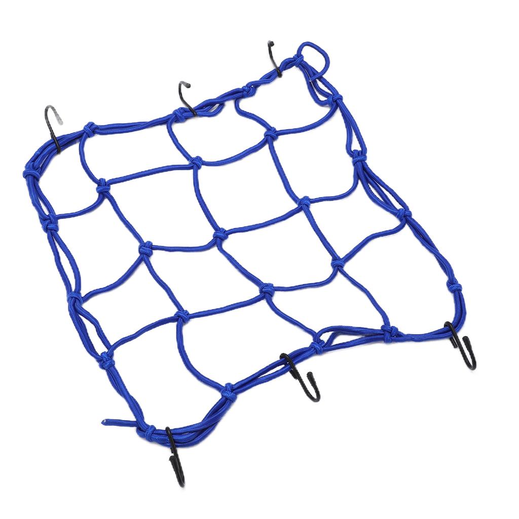 Cargo Net Nylon Tough Elastic Luggage Net with Hooks for Road Mountain Bicycles Motorcycles