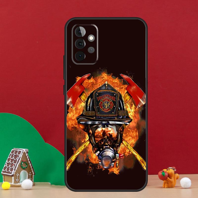 Firefighter Heroes Fireman Case For Samsung Galaxy A17 A06 A16 A56 A36 A54 A34 A14 A52 A32 A13 A23 A33 A53 A15 A35 A55