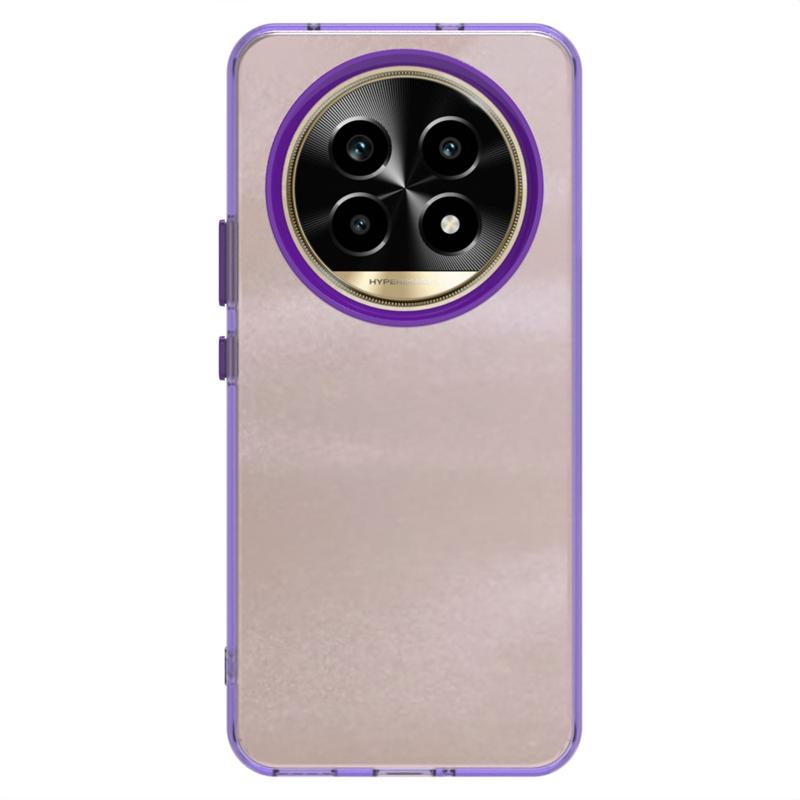 

Противоударный чехол для телефона конфетного цвета для Realme 13 Pro Plus Прозрачный чехол Чехол для Realme 13 Pro Plus для Realme 13 Pro Plus For Realme 13 Pro 5G фиолетовый