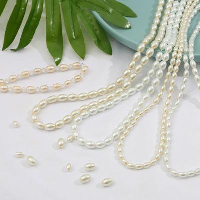 80cm Szklane Perły Imitacyjne Koraliki Białe Kość Słoniowa Owalne Koraliki Do Tworzenia Biżuterii DIY Naszyjnik Bransoletka Kolczyki Znaleziska