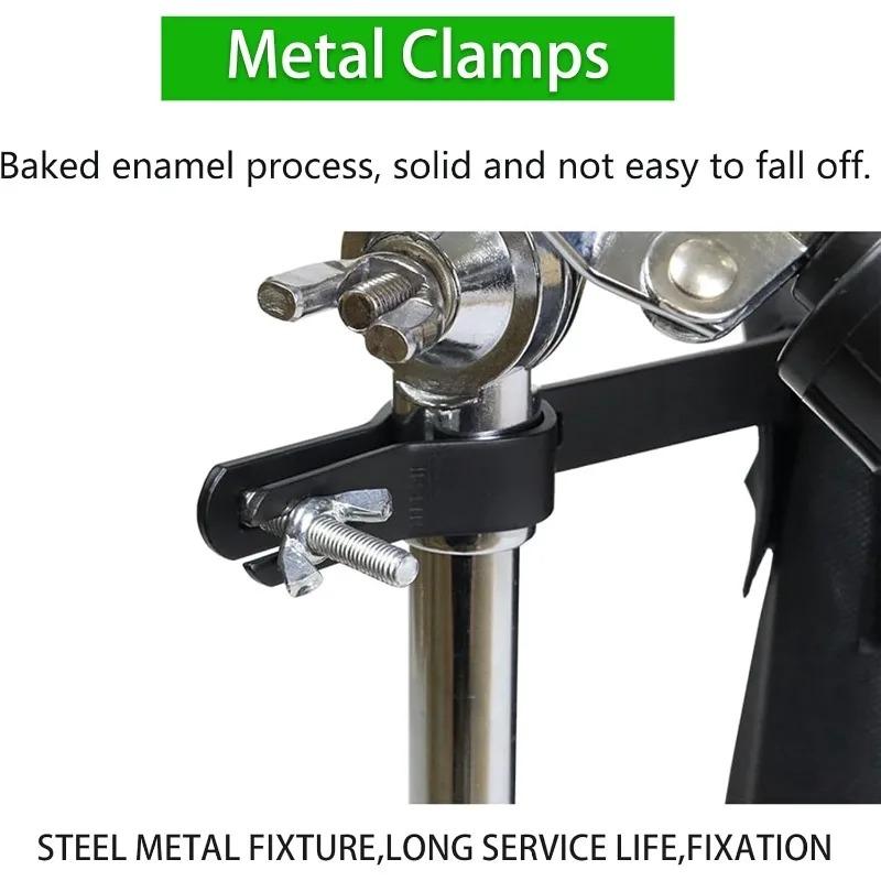Quick Release Drumstick Holder Metal Clip Clamp Oxford Tube Bag Lightweight Stick Storage For Gig Practice Clamp On Accessory