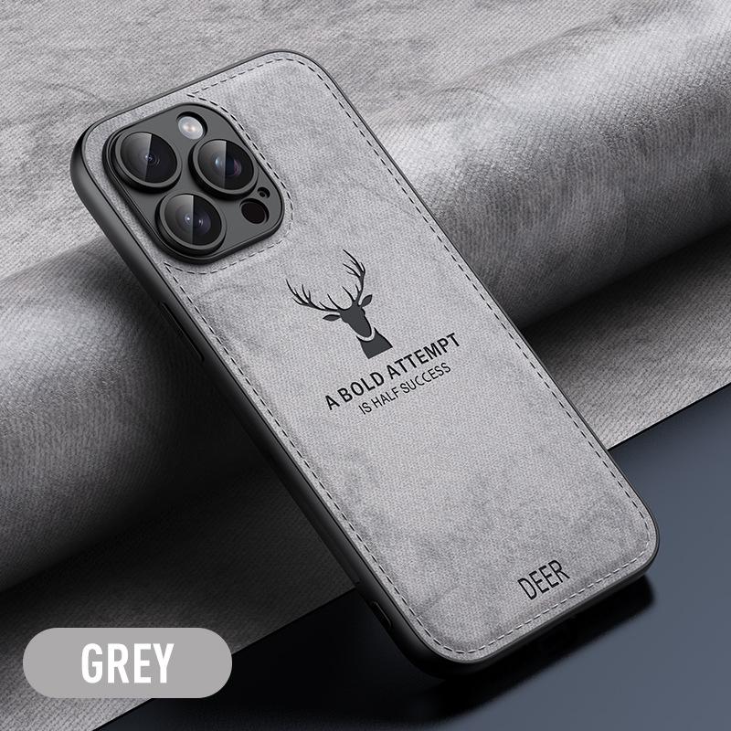 iPhone 17 Pro Max Elk Cloth Texture Drop-Proof Protective Case