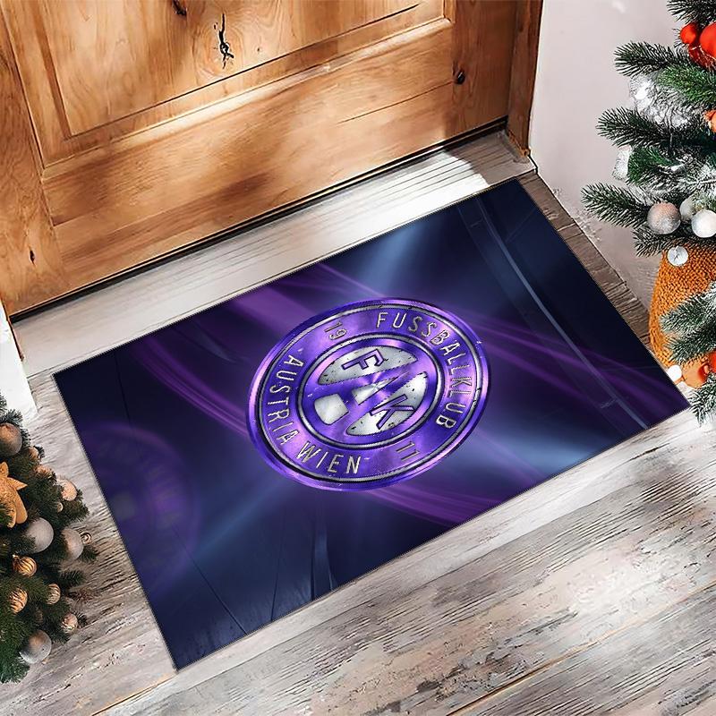 Austria Wien FC Soccer Football Pattern Soft Area Rug Non Slip Indoor Floor Carpet Sports Decor Mat for Bedroom