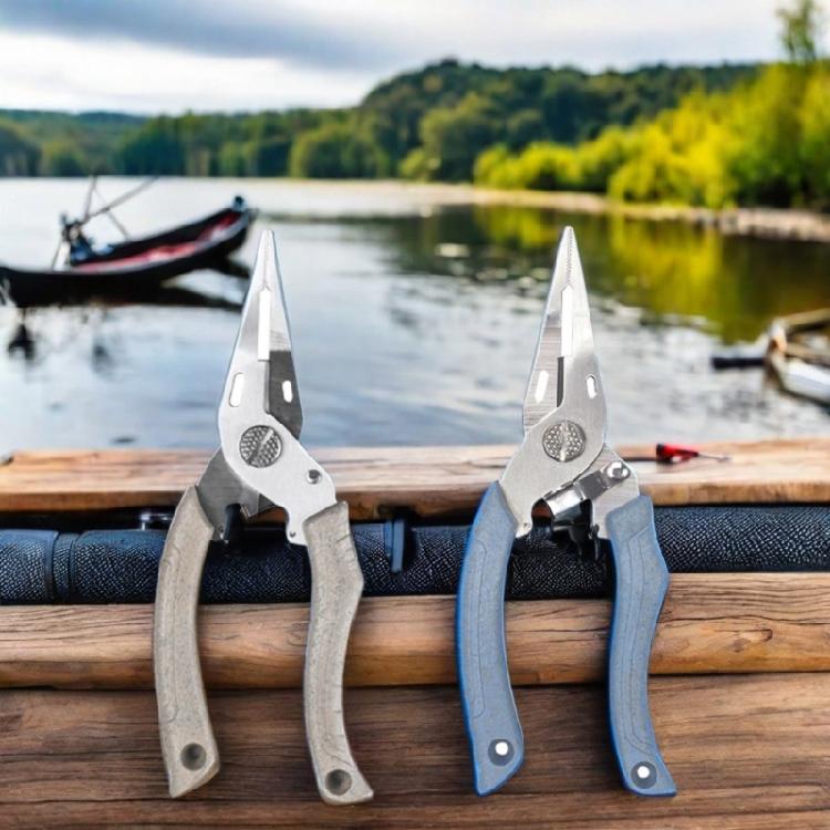 Fishing Pliers Multifunctional Needle Nose Pliers & Line Cutter Fishing Gripper Fishing Tool Scissors Easy to Use