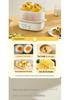 Automatic Egg Boiler & Breakfast Multi-Cooker with Power-Off Feature - Double-Layer, Ideal for Dorms & Homes