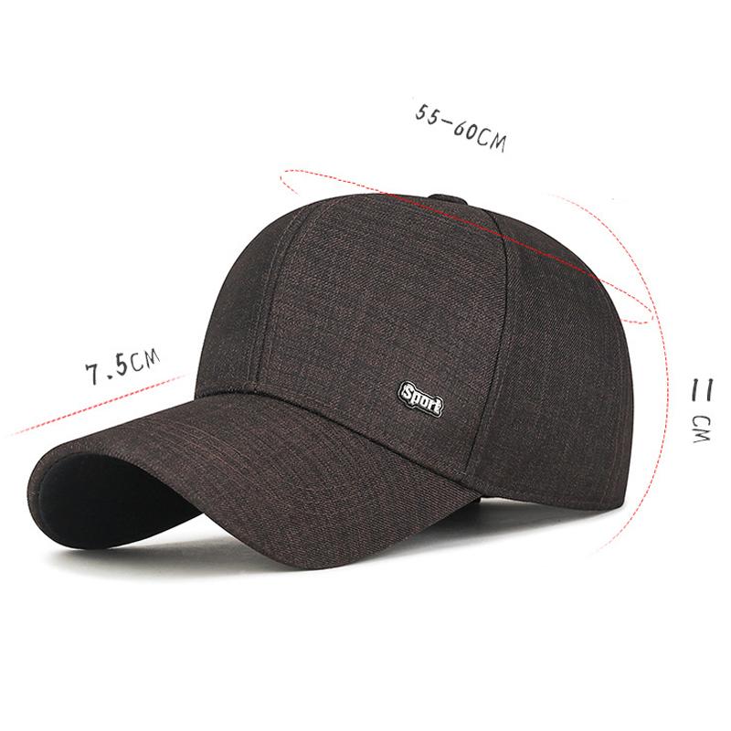 Men's Spring Autumn Cap Dad Middle-Aged Old Cap Travel Sunshade Baseball Cap